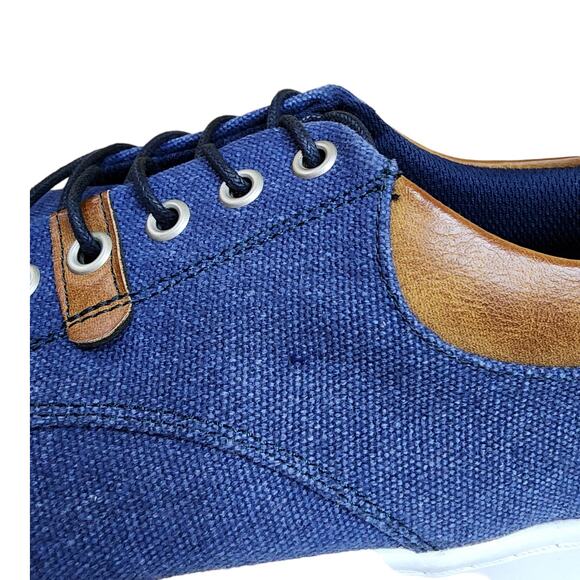 Bull Boxer Attikys Blue Canvas Shoes Men’s Size 13 - Picture 6 of 10